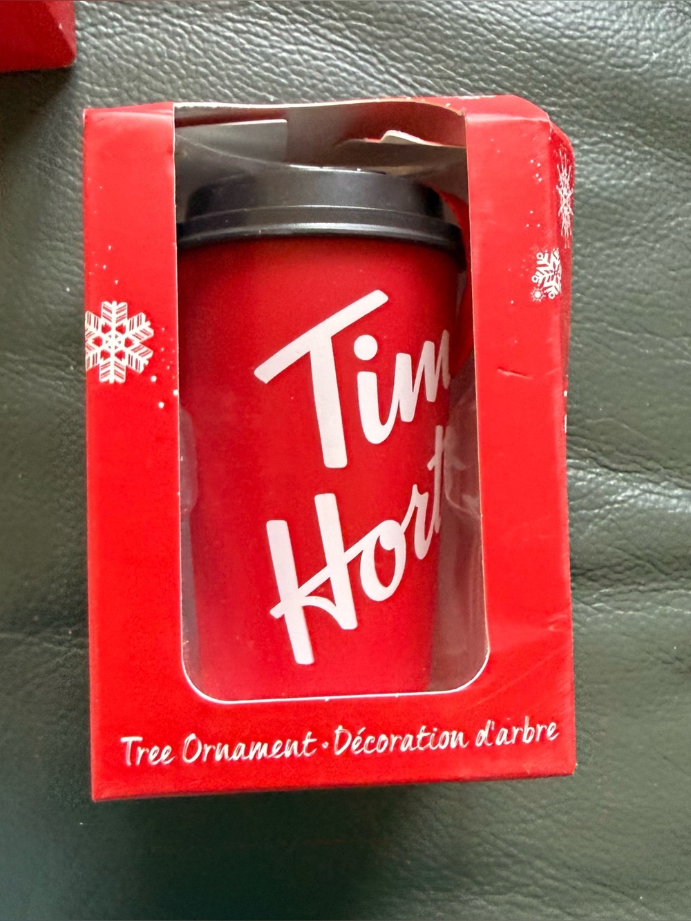 Tim Hortons Red Holiday Tree Ornament - Branded Festive Cup